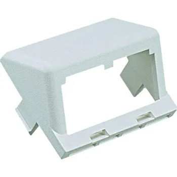 Elektrická zásuvka CHS2AW-X Zásuvka MINI-COM pro 2 moduly, modulární, šikmá, arktická bílá, bal. 10 kusů