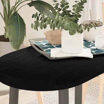 Konferenční stolek vidaXL Stolní deska 80x40x4 cm masivní dub oválný [4009081] Barva: tmavě hnědá