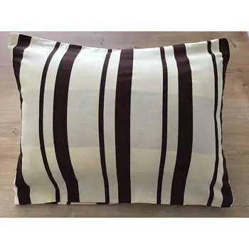 Povlak na dekorativní polštářek Tibex Povlak HNĚDÉ PRUHY