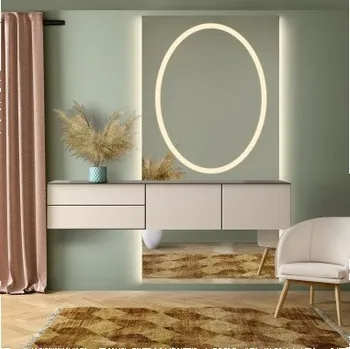 Zrcadlo Zrcadlo na toaletní stolek ve dvou částech s osvětlením - LUMINA GLAM LED