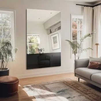 Zrcadlo Velké dekorativní zrcadlo s barevným panelem - LORD