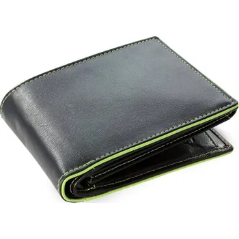 Peněženka Černozelená pánská kožená peněženka 513-8142-60/51
