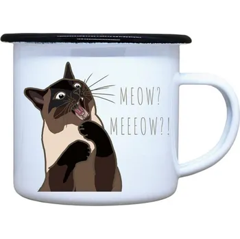 DOBRÝ TRIKO Plecháček s potiskem Naštvaná kočka Velikost plecháčku: 330 ml