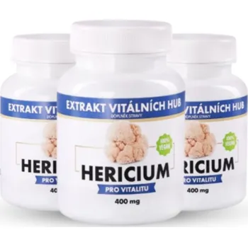 Přírodní produkt MycoNatura Hericium 360 kapslí 2 + 1 ZDARMA