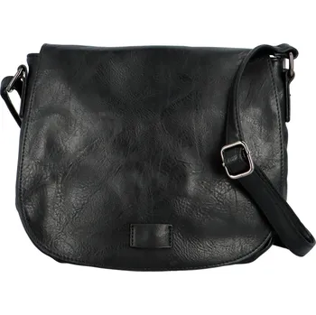 Kabelka Menší dámská crossbody s velkou klopou Rashida, černá