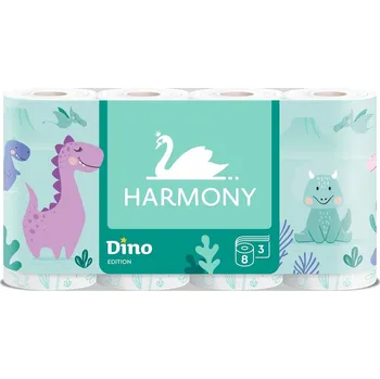 Toaletní papír Harmony Dino toaletní papír 3vrstvý, 8 ks