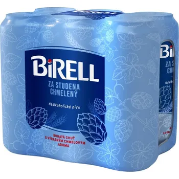 Pivo Birell Za studena chmelený 6×0,5 l plech