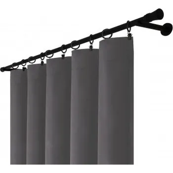 Nábytkové kování Velurový závěs na řasící pásce barva Grafitová