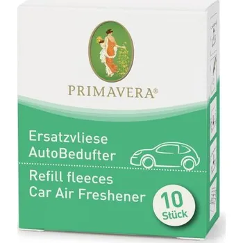 Vůně do auta Náhradní polštářky pro Auto difuzér Primavera (Balení obsahuje 10 kusů náhradních polštářků, takže je můžete pravidelně a podle potřeby vyměňovat. Savý materiál umožňuje postupné uvolňování éterického oleje. Použítí: Na vložku nakapejte 3-5 kapek éterické