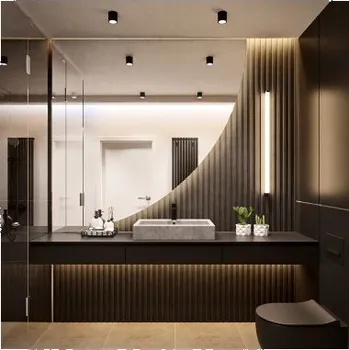 Zrcadlo Koupelnové zrcadlo čtvrtkruhu s osvětlením - ČTVRTKA LED