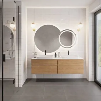 Zrcadlo Sada koupelnových zrcadel s osvětlením - ASTERIA LED