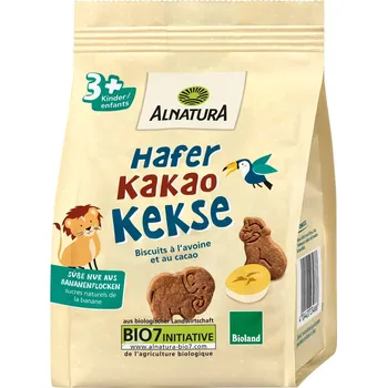Alnatura BIO Ovesné kakaové sušenky s banánovými vločkami