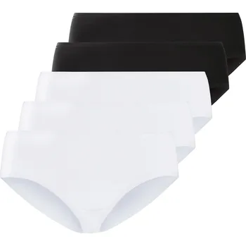 Kalhotky esmara® Dámské kalhotky XXL, 5 kusů (3XL (56/58), černá/bílá)