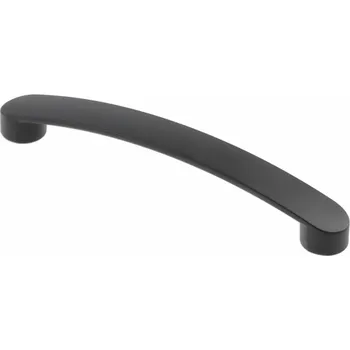 Nábytkové kování Úchytka slitinová GENUA dl. 128 mm, matná černá