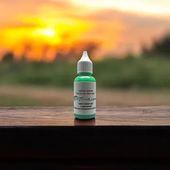 RYVALURES-PLASTISOL COLOR FLUO UV LIME GREEN 30ML. (BARVA DO TEKUTÉ GUMY FLUO UV LIME GREEN 30ML.)