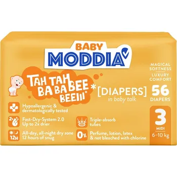 jednorázová plena Moddia BABY Jednorázové plenky 3 Midi (6–10 kg)