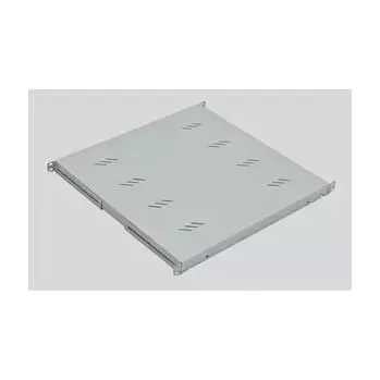 Rozvaděč 19' police A4 perforovaná 1U/850mm,max.80kg černá