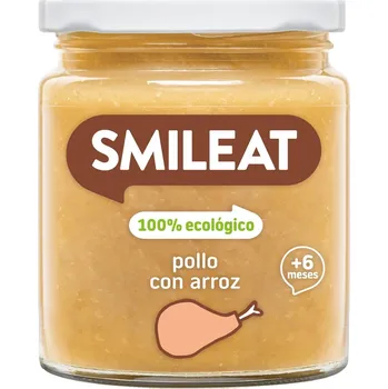 Dětská výživa Smileat BIO Příkrm kuře s rýží, zeleninou a extra panenským olivovým olejem