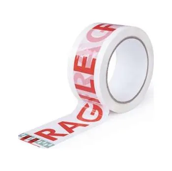 Lepicí páska Balicí páska Fragile/křehké, bílá, 48 mm x 66 m, 1 ks