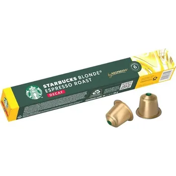 Starbucks Blonde Espresso Roast Decaf by Nespresso kávové kapsle bez kofeinu