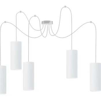 Lustr na lanku ZIK 5xE27/40W/230V pavouk bílá