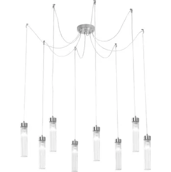 Kolarz 6009.30850 - Lustr na lanku RAGGIO 8xE14/25W/230V pavouk stříbro