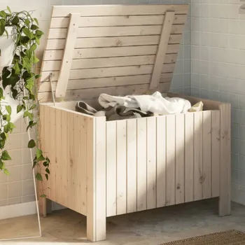 Truhla zahrada-XL Úložný box s víkem RANA 80 x 49 x 54 cm masivní borové dřevo 4002329