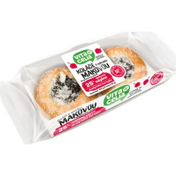 Vitacelia Bezlepkové koláče s náplní makovou, 2 ks