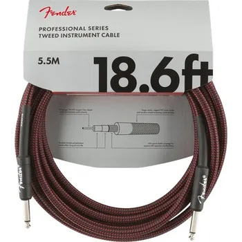 Fender Professional Series 18.6' Instrument Cable Red Tweed + prodloužená záruka 3 roky