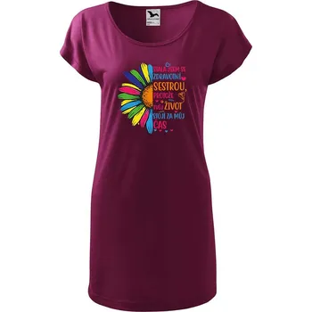 Dámské tričko DOBRÝ TRIKO Dámské tričko/šaty Zdravotní sestra Velikost: S, Barva: Fuksiová