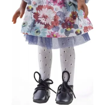 Doplněk pro panenku Ažurové Bílé punčocháče pro panenku Paola Reina - oblečení pro panenku