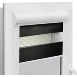 Roleta Den a Noc v hliníkové kazetě Elite řada černá hedvábná