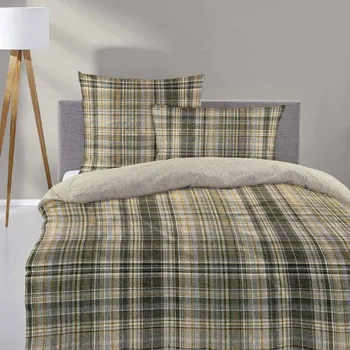 Povlečení Irisette GmbH a Co. KG Povlečení IRISETTE ZOBEL ZELENÝ 70 x 90 + 140 x 200 cm