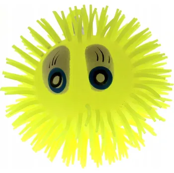 Dětský míč Žlutý míč Flafik SENSORICKÝ PRO DĚTI míček antistresový SVÍTÍCÍ