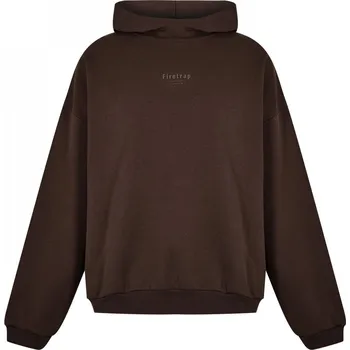 Pánská mikina Firetrap Tonal Hoodie Brown M