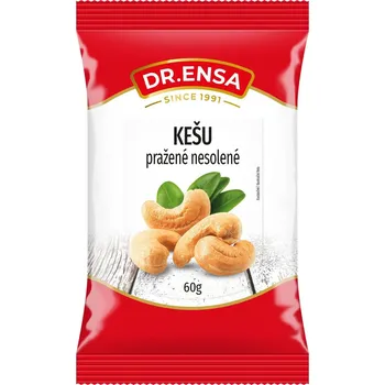 Sušená potravina Dr. Ensa Kešu pražené nesolené 60g