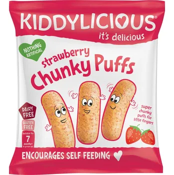 Dětská výživa Kiddylicious Křupky jahodové velké