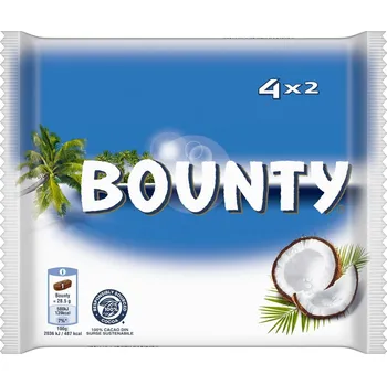 Čokoládová tyčinka Bounty Kokosová tyčinka v mléčné čokoládě 4 x 57g