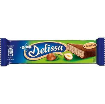 Delissa Oplatka s lískooříškovou náplní máčená v mléčné čokoládě