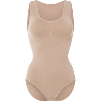 Body esmara® Dámské bezešvé tvarující body (béžová, XL(48/50))