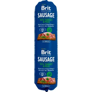 Krmivo pro psa Brit Premium Sausage Turkey & Peas salám pro psy