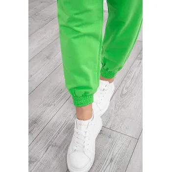 Dámské kalhoty Souprava top+kalhoty zelená neonová UNI