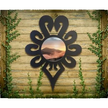 Zrcadlo Dekorativní zrcadlo ve stylu Gorali ve tvaru parzenice – JAGNA