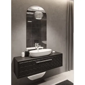 Zrcadlo Oválné koupelnové zrcadlo ve dvou částech - NIKO