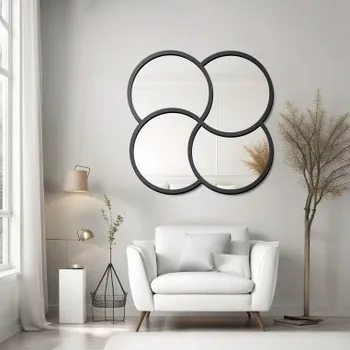 Zrcadlo Dekorativní zrcadlo v černém rámu z MDF - MIRO - barva rámu podle vašeho výběru