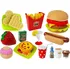 nádobí do dětské kuchyňky LEAN Toys Hamburger sada s rychlým občerstvením 7058