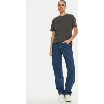 Pánská móda Tommy Jeans T-Shirt Varsity DW0DW19444 Černá Relaxed Fit S