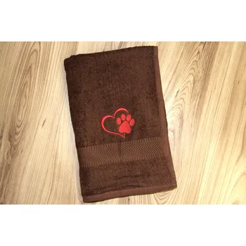 Osuška Tibex Osuška PAM - TLAPIČKA V SRDÍČKU 70 x 140 cm