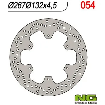 Brzdový kotouč NG BRZDOVÝ KOTOUČ PŘEDNÍ YAMAHA XT 600 '85-'94 (267X132X4.5)