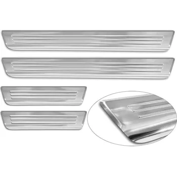 Lišta karosérie Avisa Prahové nerezové lišty Opel Mokka B (od roku 2020>) - stříbrné |